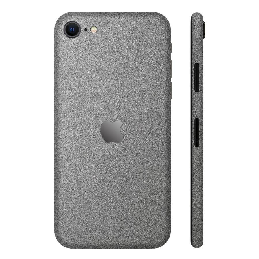 iPhoneSE 第2世代 第3世代 スキンシール 全面 背面 側面 シール ケース 薄い wraplus ガンメタリック | Apple