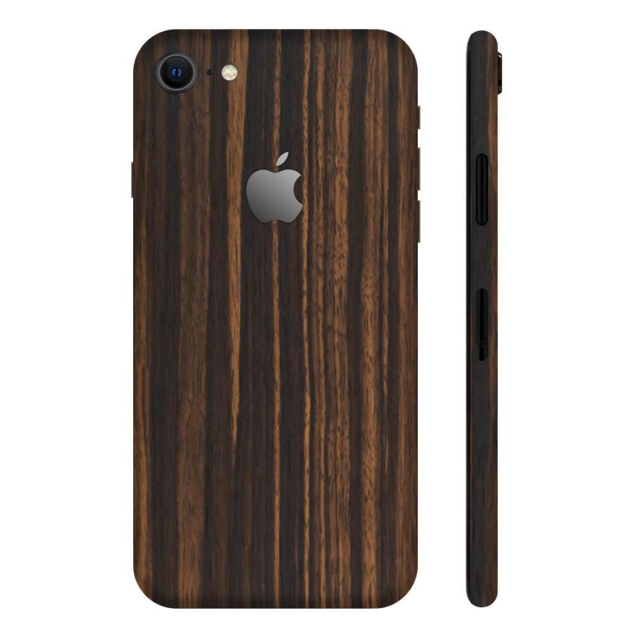 iPhone7 スキンシール 全面タイプ カバー シール ケース 薄い wraplus 選べる34色 エボニー | Apple