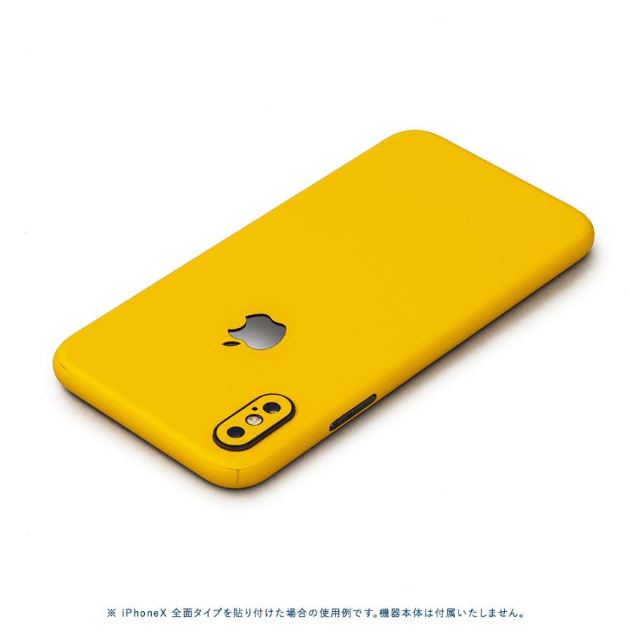 iPhone7 スキンシール 全面タイプ カバー シール ケース 薄い wraplus 選べる34色 イエロー 黄色 | Apple | 01