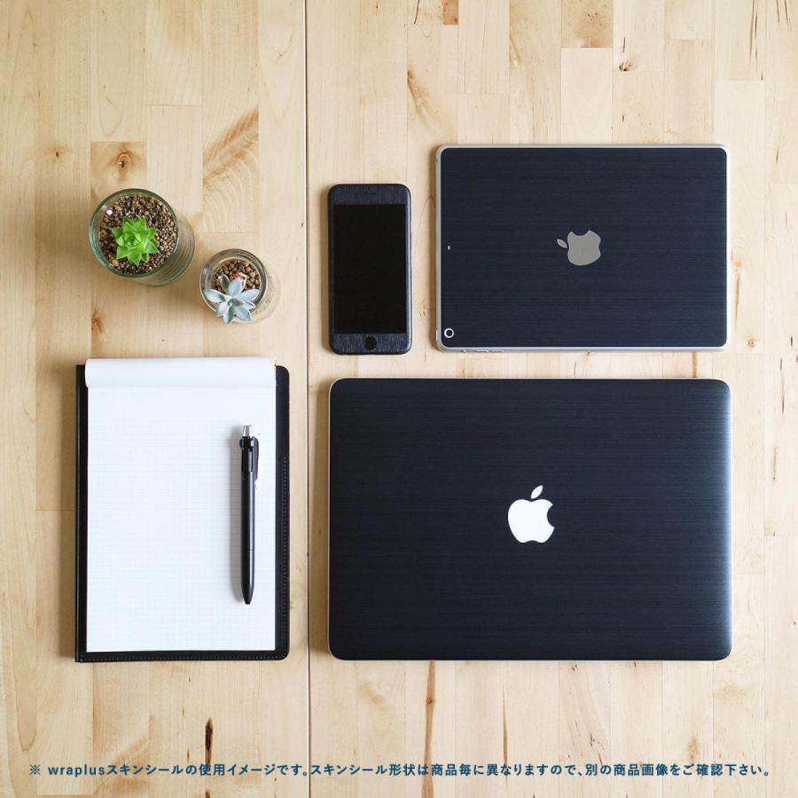 iPhone7 スキンシール 全面タイプ カバー シール ケース 薄い wraplus 選べる34色 ネイビーブラッシュメタル | Apple | 04