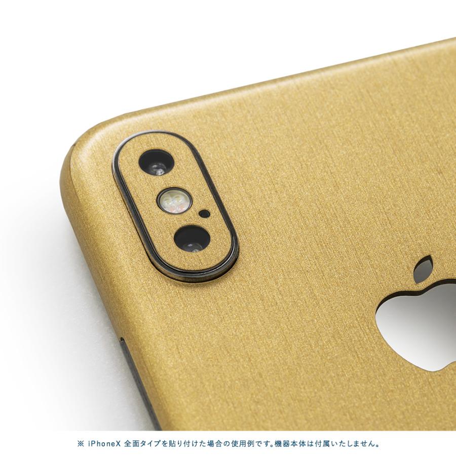 iPhone8 スキンシール 全面タイプ カバー シール ケース 薄い wraplus 選べる34色 ゴールドブラッシュメタル | Apple | 03