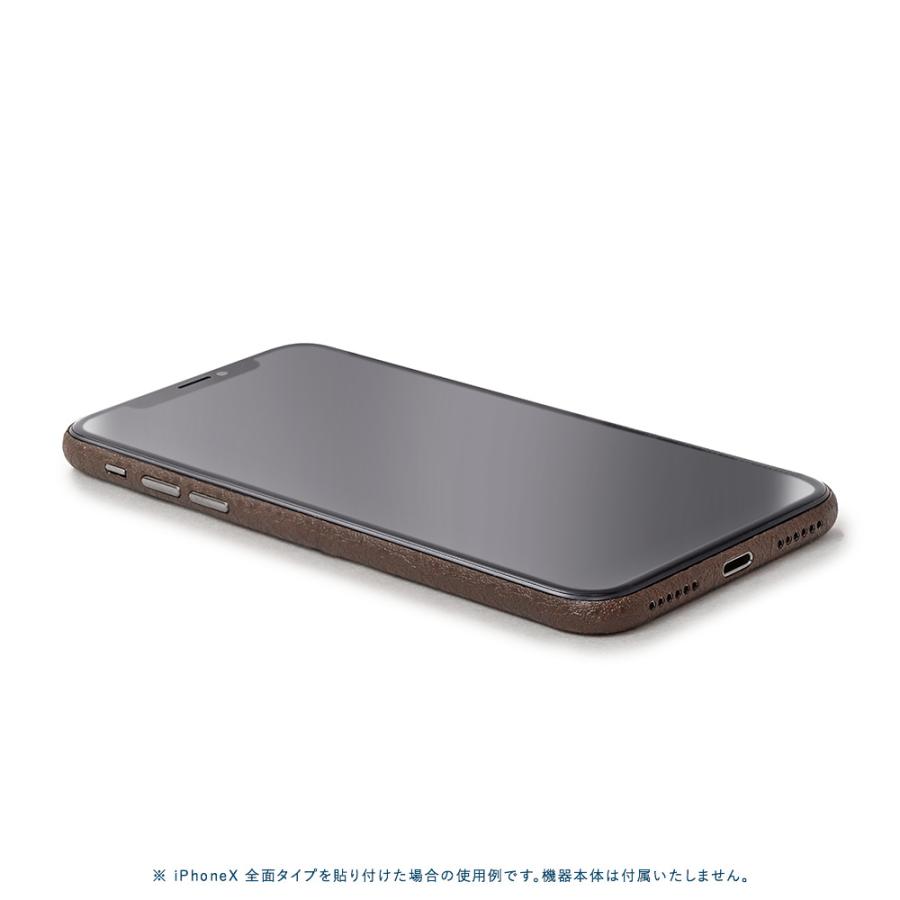iPhone8 スキンシール 全面タイプ カバー シール ケース 薄い wraplus 選べる34色 ブラウンレザー | Apple | 02