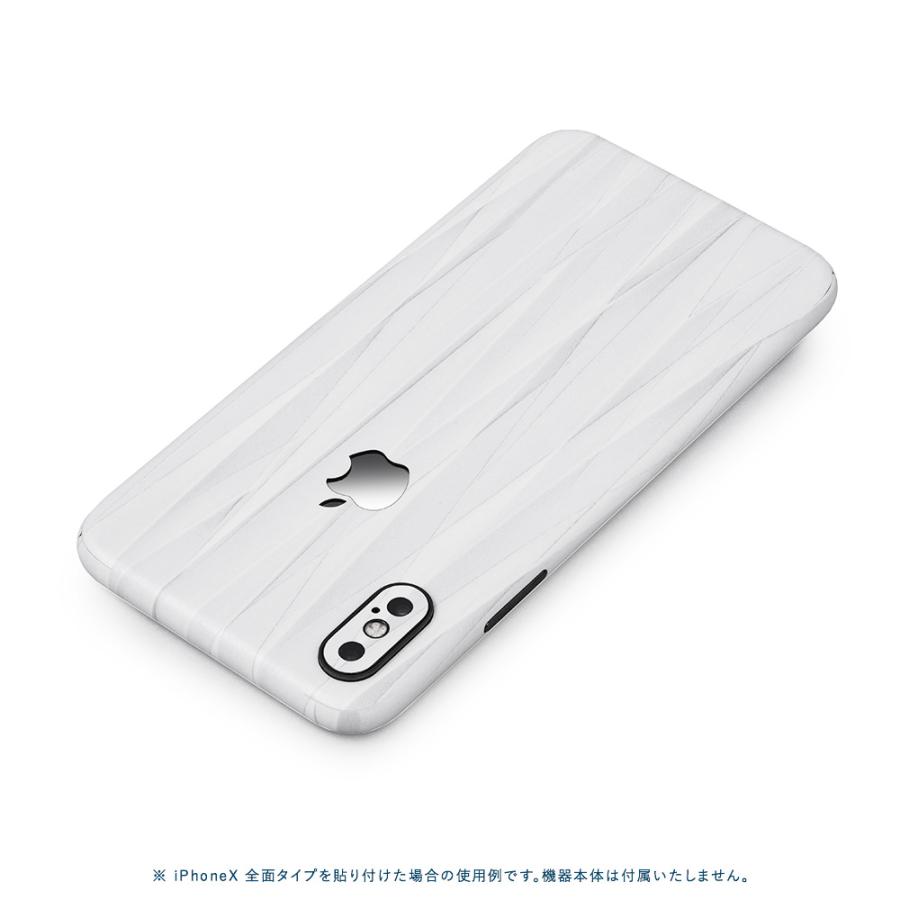 iPhone8 スキンシール 全面タイプ カバー シール ケース 薄い wraplus 選べる34色 ホワイトアブストラクト | Apple | 01
