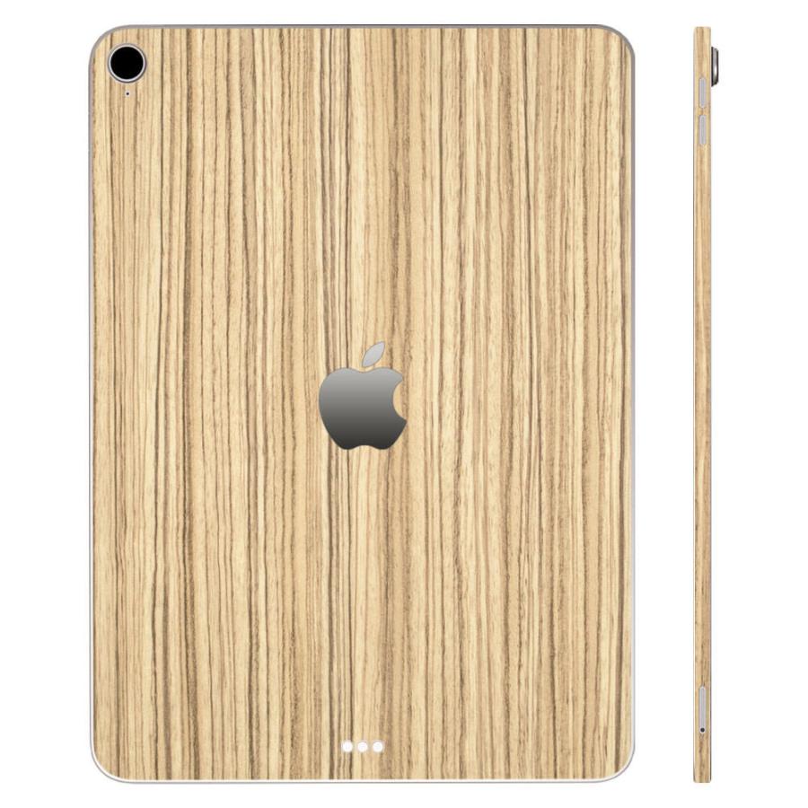 iPad Air 第4世代 第5世代 スキンシール ケース カバー フィルム 背面 保護 wraplus ゼブラウッド1 | iPad