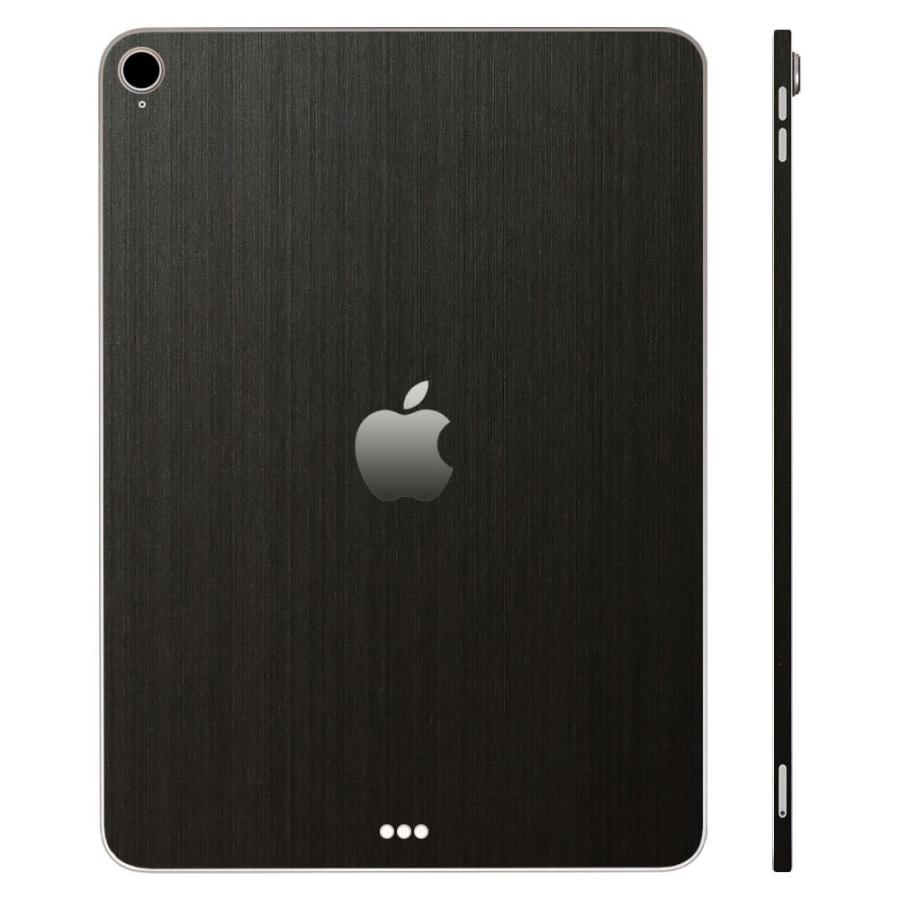 iPad Air 第4世代 第5世代 スキンシール ケース カバー フィルム 背面 保護 wraplus ブラックブラッシュメタル | iPad