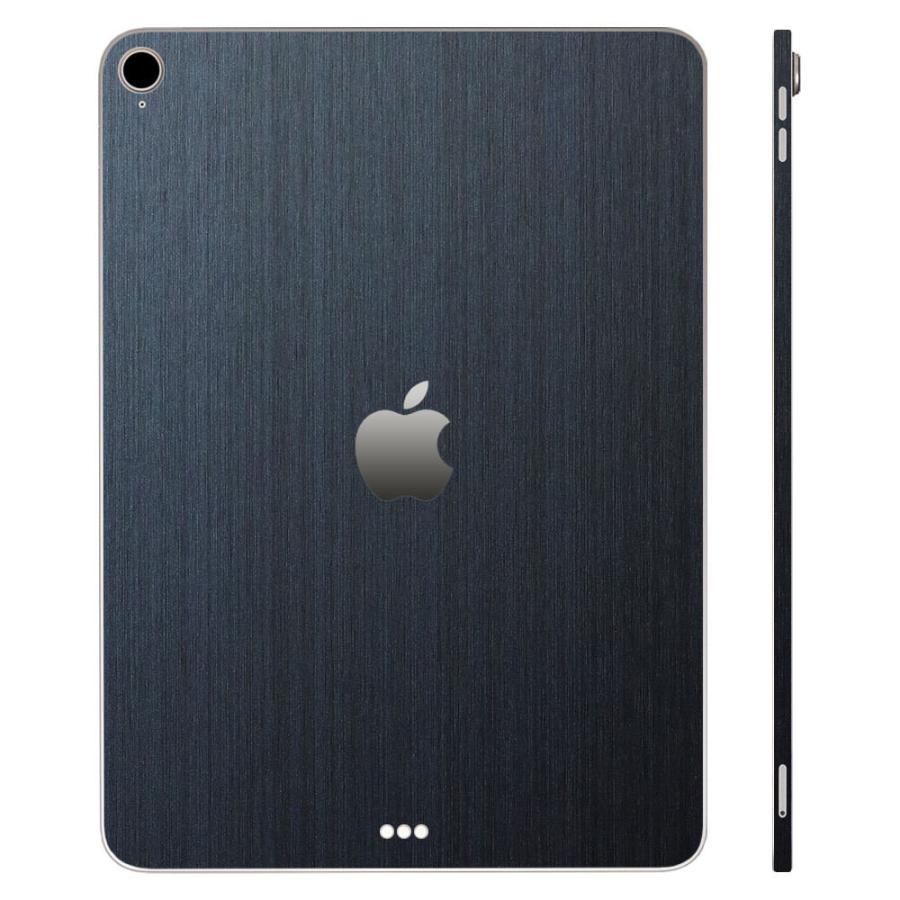 iPad Air 第4世代 第5世代 スキンシール ケース カバー フィルム 背面 保護 wraplus ネイビーブラッシュメタル｜wraplus