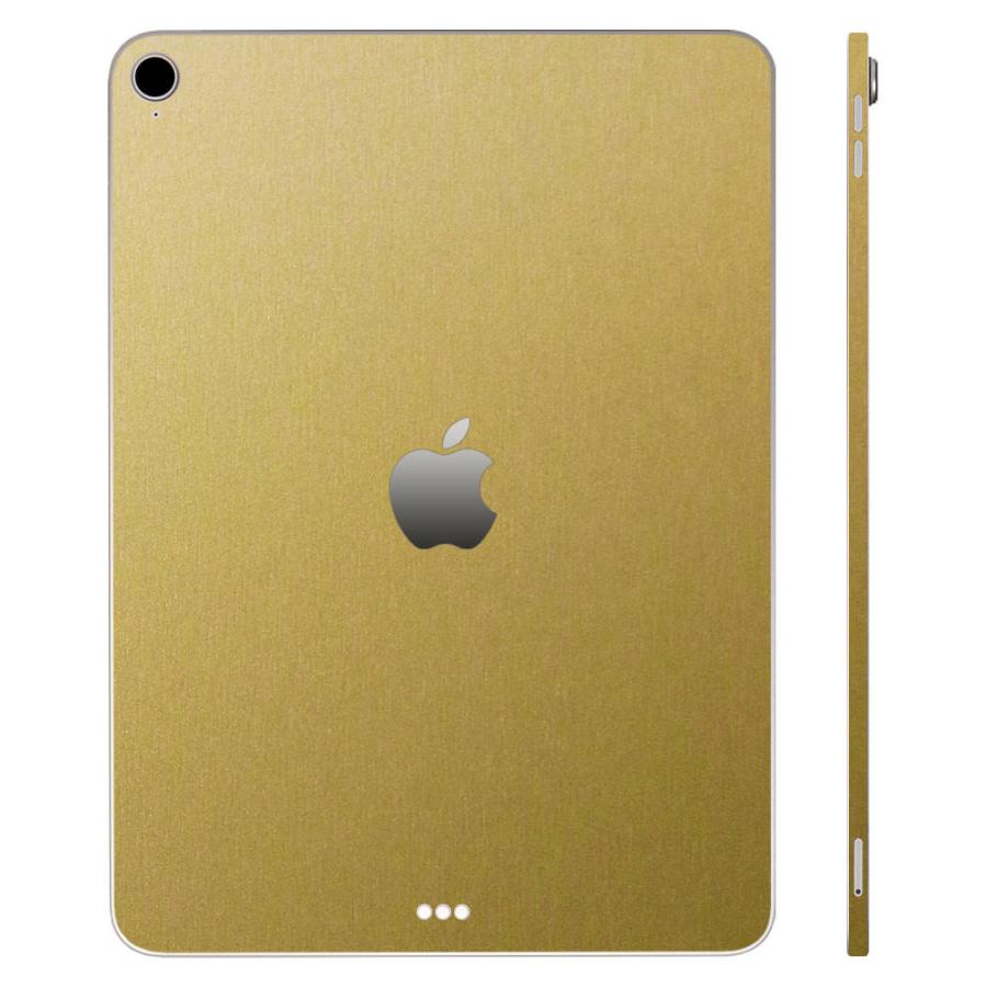 iPad Air 第4世代 第5世代 スキンシール ケース カバー フィルム 背面 保護 wraplus ゴールドブラッシュメタル | iPad