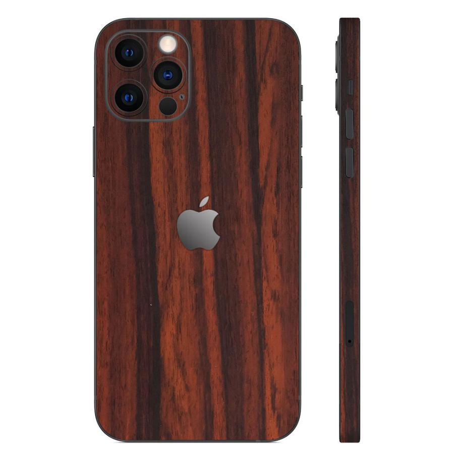 iPhone12 / 12 Pro / 12 mini / 12 Pro Max スキンシール 背面 側面 カバー ケース wraplus ローズウッド | Apple | 01