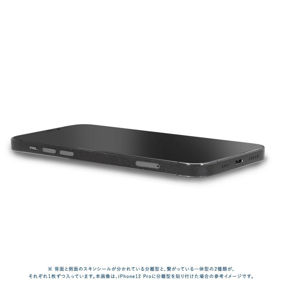 iPhone12 / 12 Pro / 12 mini / 12 Pro Max スキンシール 背面 側面 カバー ケース wraplus ブラック 黒｜wraplus｜04