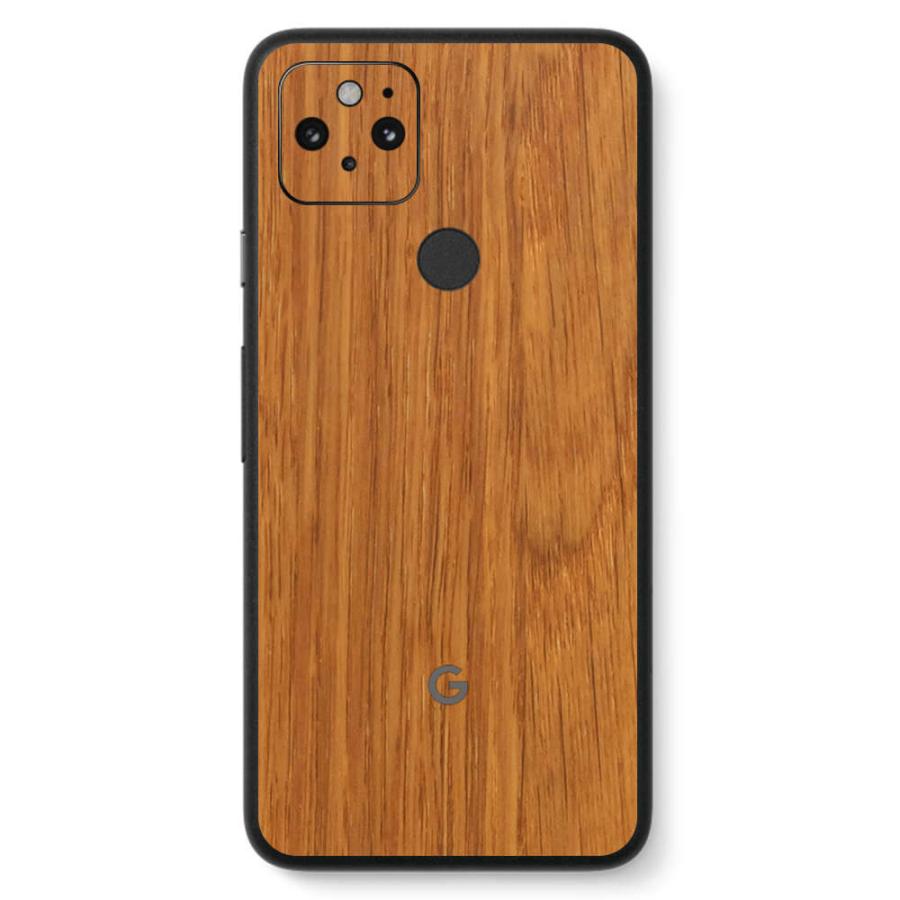 Pixel5 Pixel5a (5G) ピクセル5 スキンシール 背面 カバー フィルム ケース wraplus 選べる34色 オーク | Google Pixel