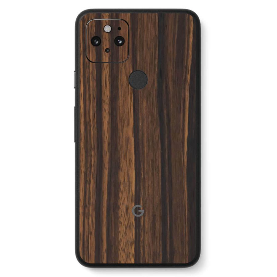 Pixel5 Pixel5a (5G) ピクセル5 スキンシール 背面 カバー フィルム ケース wraplus 選べる34色 エボニー | Google Pixel