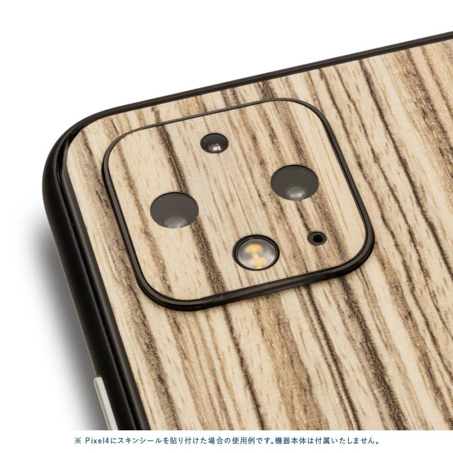 Pixel5 Pixel5a (5G) ピクセル5 スキンシール 背面 カバー フィルム ケース wraplus 選べる34色 ゼブラウッド1 | Google Pixel | 03