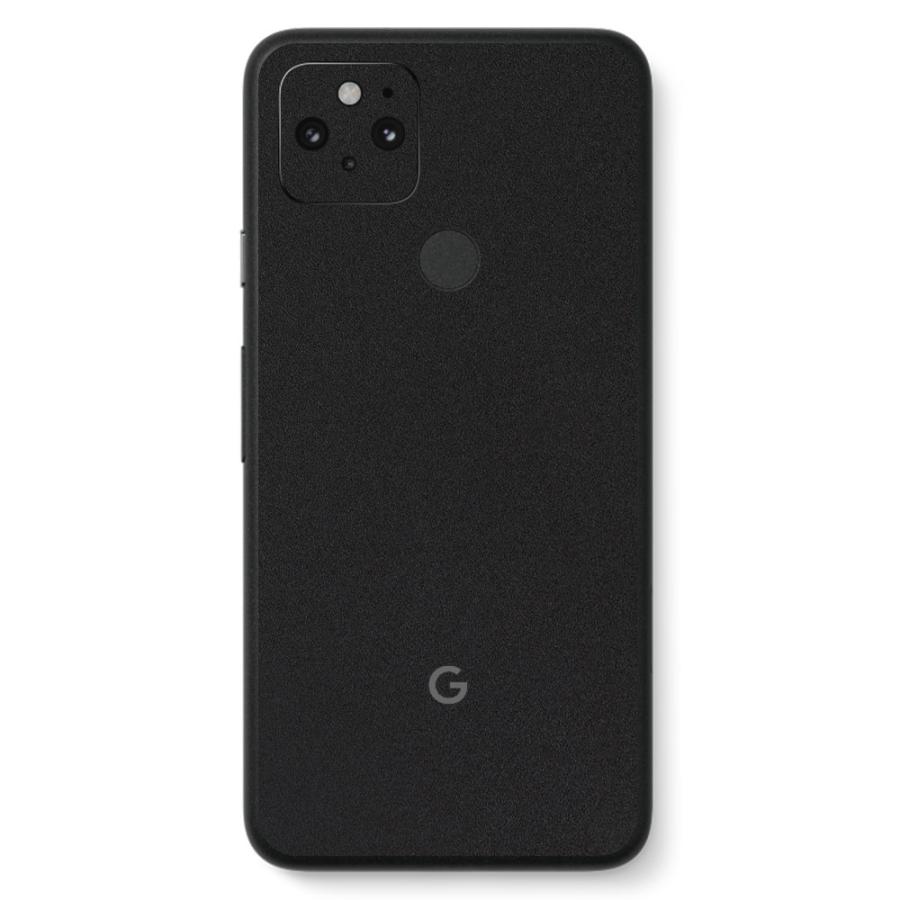 Pixel5 Pixel5a (5G) ピクセル5 スキンシール 背面 カバー フィルム ケース wraplus 選べる34色 ブラック 黒 | Google Pixel