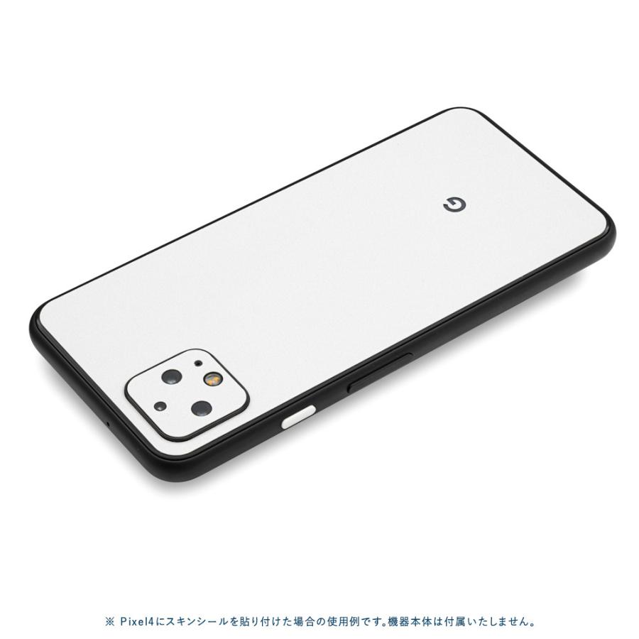 Pixel5 Pixel5a (5G) ピクセル5 スキンシール 背面 カバー フィルム ケース wraplus 選べる34色 ホワイト 白 | Google Pixel | 01