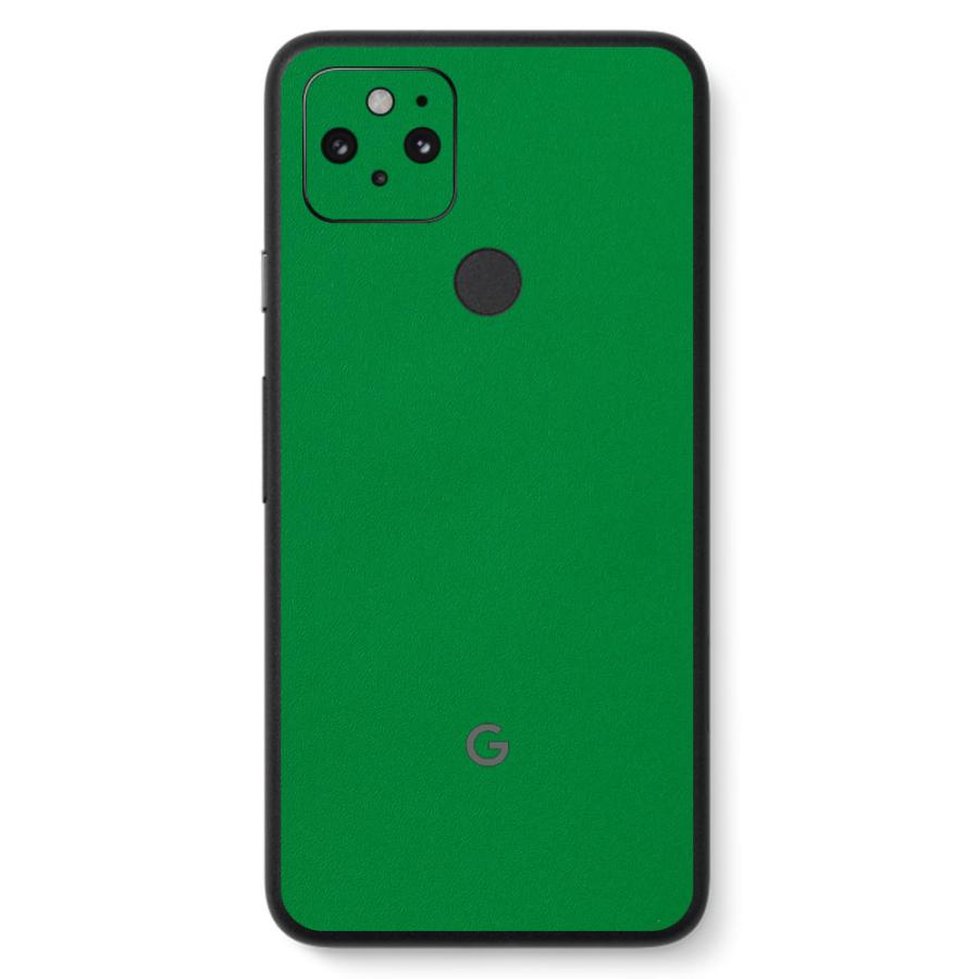 Pixel5 Pixel5a (5G) ピクセル5 スキンシール 背面 カバー フィルム ケース wraplus 選べる34色 グリーン 緑 | Google Pixel