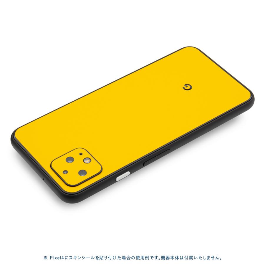 Pixel5 Pixel5a (5G) ピクセル5 スキンシール 背面 カバー フィルム ケース wraplus 選べる34色 イエロー 黄色 | Google Pixel | 01