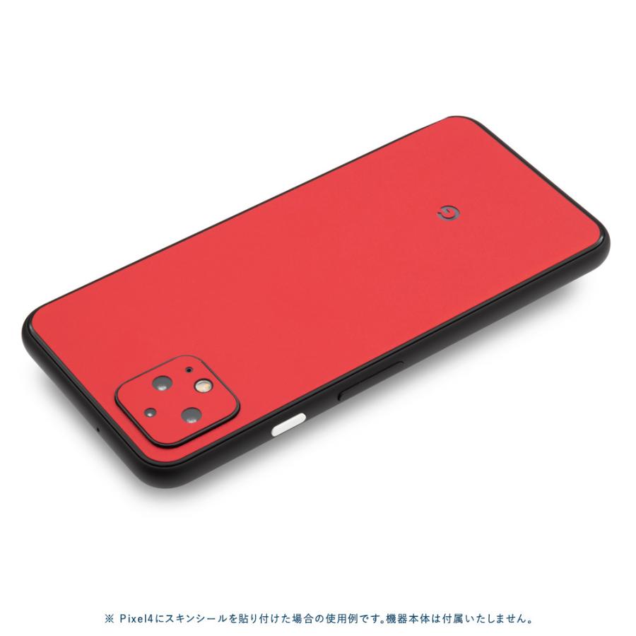 Pixel5 Pixel5a (5G) ピクセル5 スキンシール 背面 カバー フィルム ケース wraplus 選べる34色 レッド 赤 | Google Pixel | 01