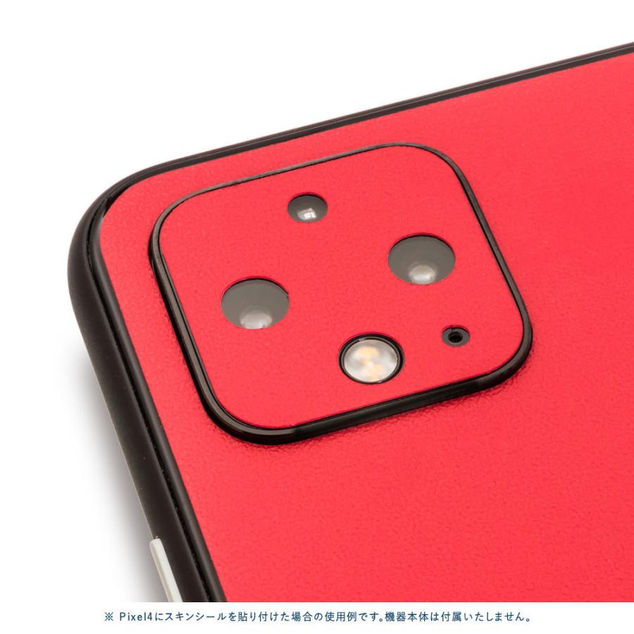 Pixel5 Pixel5a (5G) ピクセル5 スキンシール 背面 カバー フィルム ケース wraplus 選べる34色 レッド 赤 | Google Pixel | 03