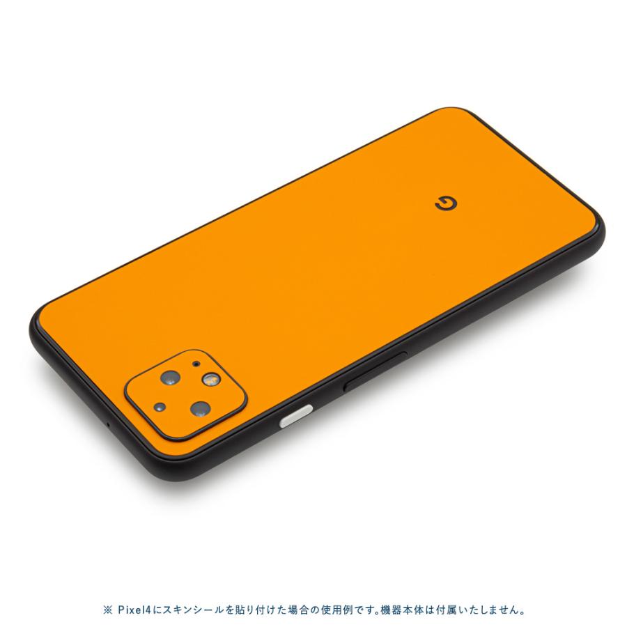 Pixel5 Pixel5a (5G) ピクセル5 スキンシール 背面 カバー フィルム ケース wraplus 選べる34色 オレンジ | Google Pixel | 01