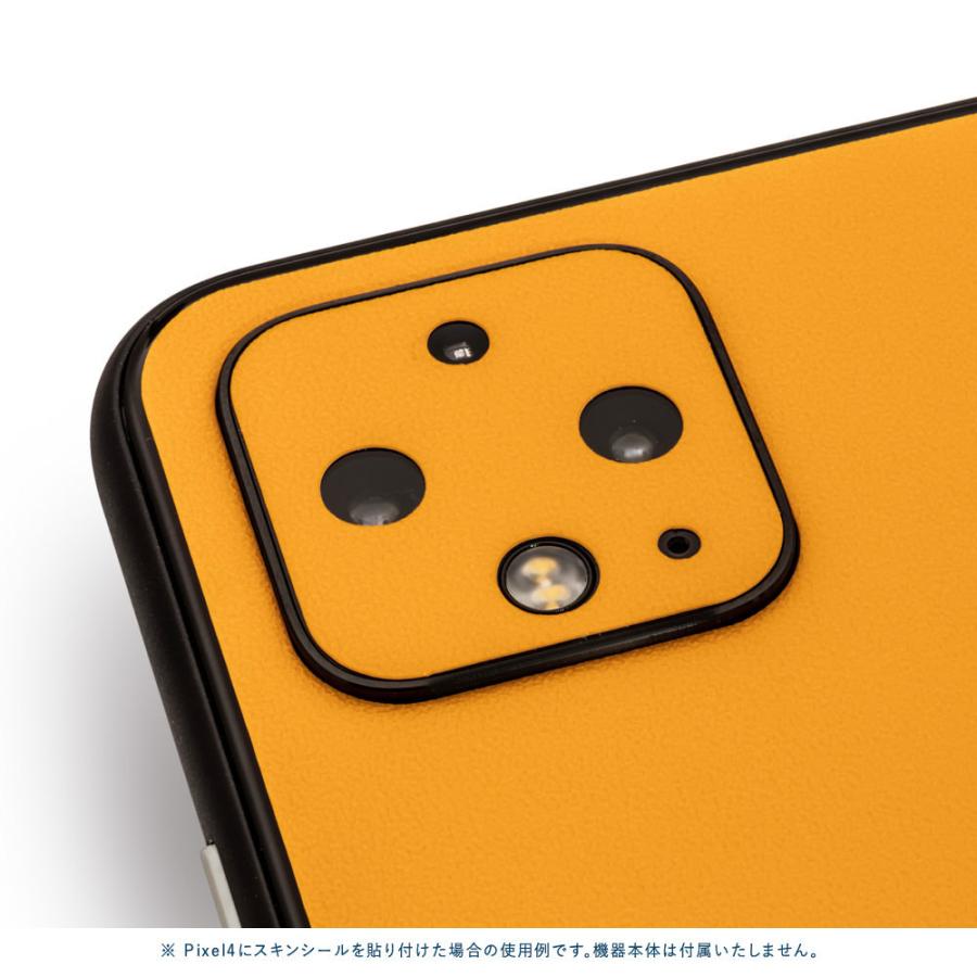 Pixel5 Pixel5a (5G) ピクセル5 スキンシール 背面 カバー フィルム ケース wraplus 選べる34色 オレンジ | Google Pixel | 03