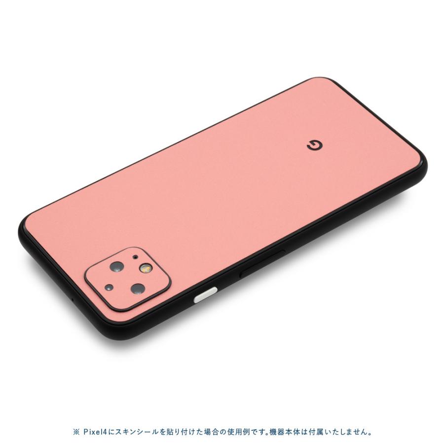 Pixel5 Pixel5a (5G) ピクセル5 スキンシール 背面 カバー フィルム ケース wraplus 選べる34色 サーモンピンク | Google Pixel | 01