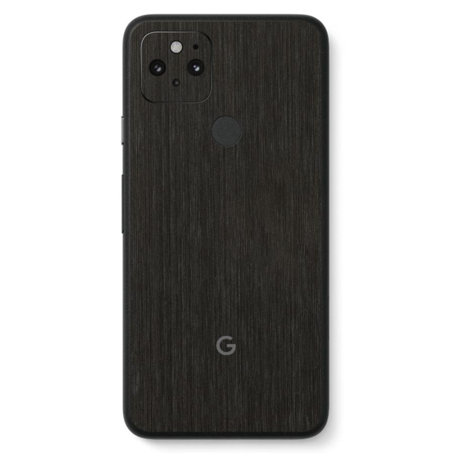 Pixel5 Pixel5a (5G) ピクセル5 スキンシール 背面 カバー フィルム ケース wraplus 選べる34色 ブラックブラッシュメタル | Google Pixel