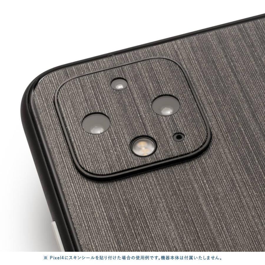 Pixel5 Pixel5a (5G) ピクセル5 スキンシール 背面 カバー フィルム ケース wraplus 選べる34色 ブラックブラッシュメタル | Google Pixel | 03