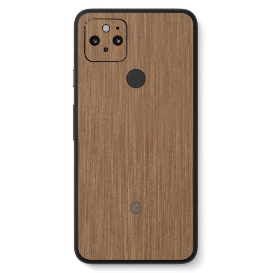 Pixel5 Pixel5a (5G) ピクセル5 スキンシール 背面 カバー フィルム ケース wraplus 選べる34色 ブロンズブラッシュメタル | Google Pixel