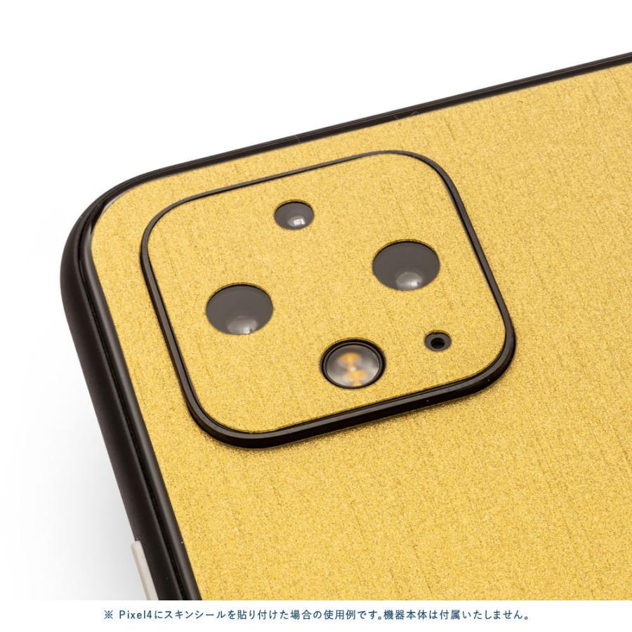 Pixel5 Pixel5a (5G) ピクセル5 スキンシール 背面 カバー フィルム ケース wraplus 選べる34色 ゴールドブラッシュメタル | Google Pixel | 03
