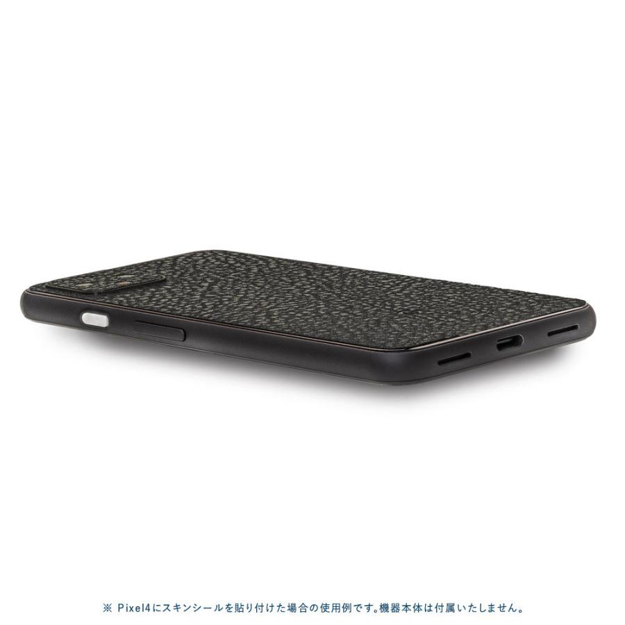 Pixel5 Pixel5a (5G) ピクセル5 スキンシール 背面 カバー フィルム ケース wraplus 選べる34色 ブラック光沢レザー | Google Pixel | 02