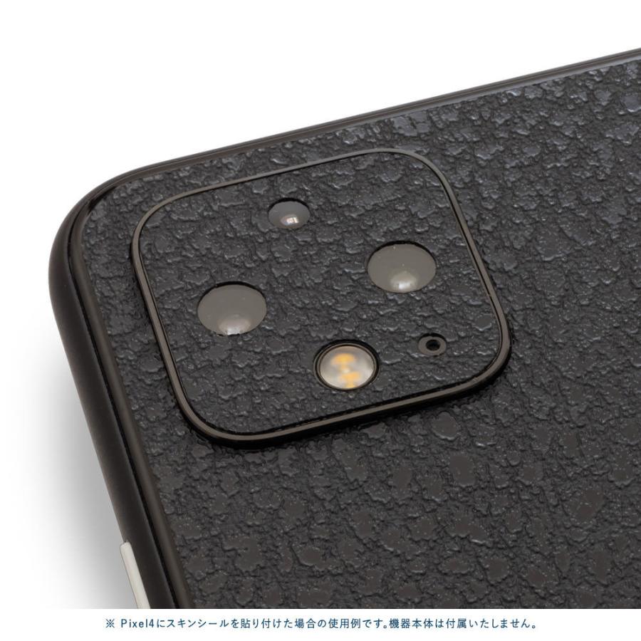 Pixel5 Pixel5a (5G) ピクセル5 スキンシール 背面 カバー フィルム ケース wraplus 選べる34色 ブラック光沢レザー | Google Pixel | 03