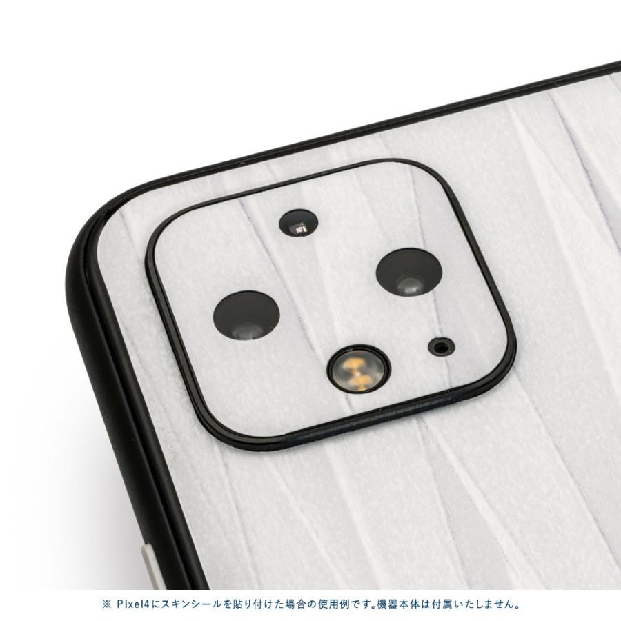 Pixel5 Pixel5a (5G) ピクセル5 スキンシール 背面 カバー フィルム ケース wraplus 選べる34色 ホワイトアブストラクト | Google Pixel | 03