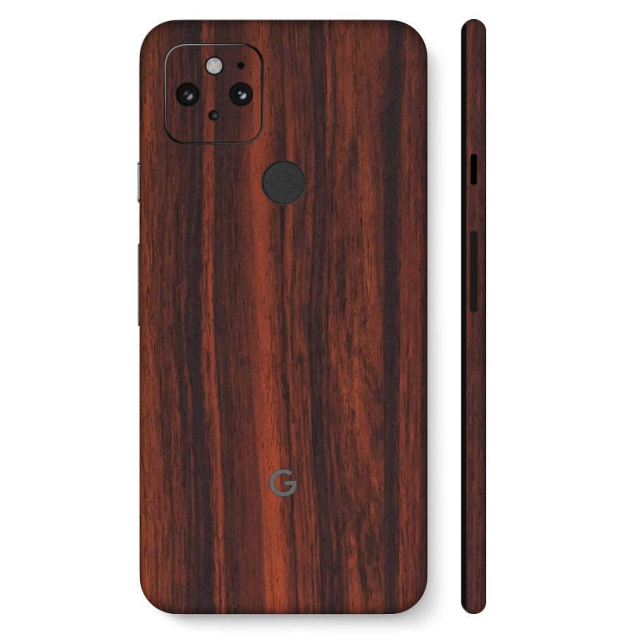 Pixel5 Pixel5a (5G) ピクセル5 スキンシール 全面 背面 側面 カバー フィルム ケース wraplus 選べる34色 ローズウッド | Google Pixel