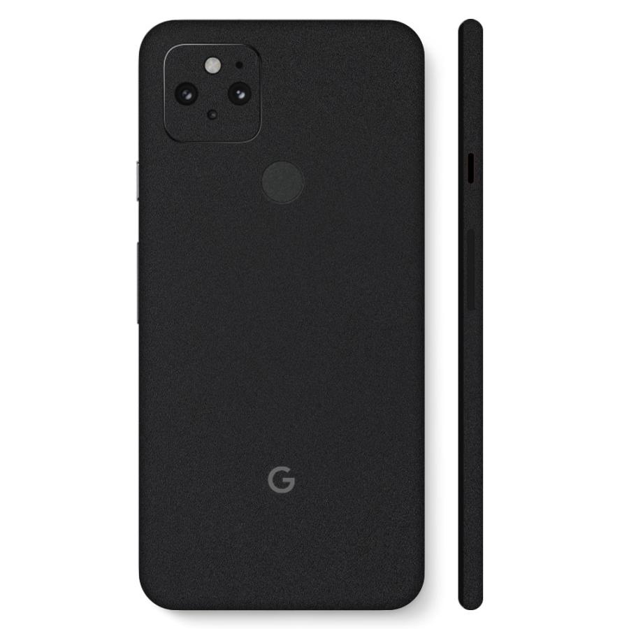 Pixel5 Pixel5a (5G) ピクセル5 スキンシール 全面 背面 側面 カバー フィルム ケース wraplus 選べる34色 ブラック 黒 | Google Pixel