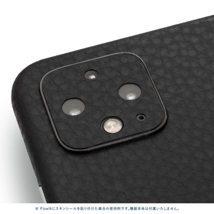 Pixel5 Pixel5a (5G) ピクセル5 スキンシール 全面 背面 側面 カバー フィルム ケース wraplus 選べる34色 ブラックレザー | Google Pixel | 03