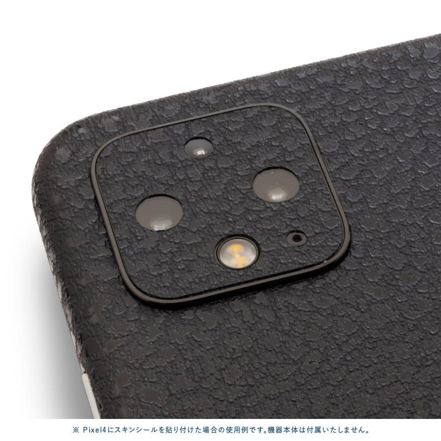 Pixel5 Pixel5a (5G) ピクセル5 スキンシール 全面 背面 側面 カバー フィルム ケース wraplus 選べる34色 ブラック光沢レザー | Google Pixel | 03
