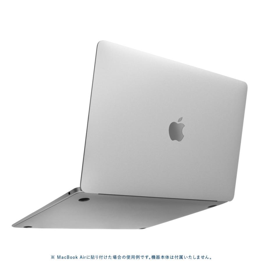 MacBook Air 13インチ スキンシール ケース 新型 M3 M2 M1 2024 2022 2021 フィルム wraplus シルバー｜wraplus｜05