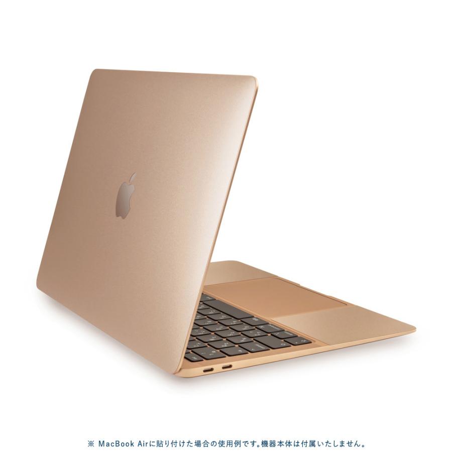 MacBook Air 13インチ スキンシール ケース 新型 M3 M2 M1 2024 2022 2021 フィルム wraplus ゴールド｜wraplus｜03