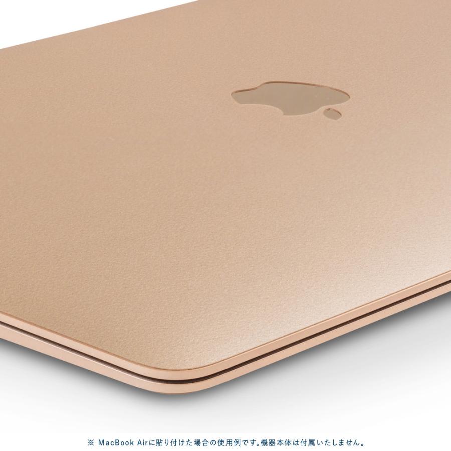 MacBook Air 13インチ スキンシール ケース 新型 M3 M2 M1 2024 2022 2021 フィルム wraplus ゴールド｜wraplus｜04