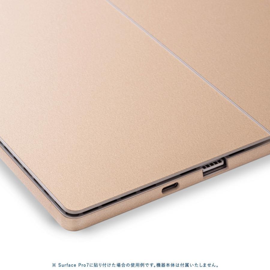 Surface Pro7 / Pro6 / Pro5 / Pro4 スキンシール ケース 背面 wraplus ゴールド | Surface | 02