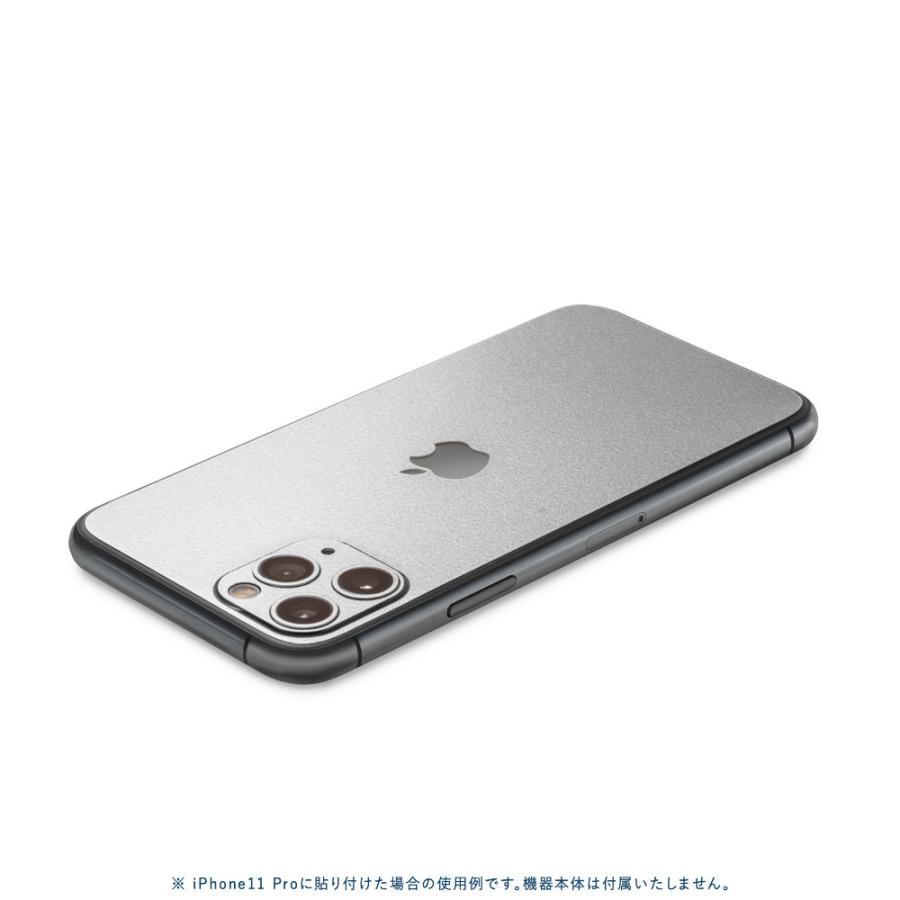 iPhoneX / XS / XS Max / XR スキンシール 背面 シール ケース 保護 フィルム wraplus シルバー | Apple | 02