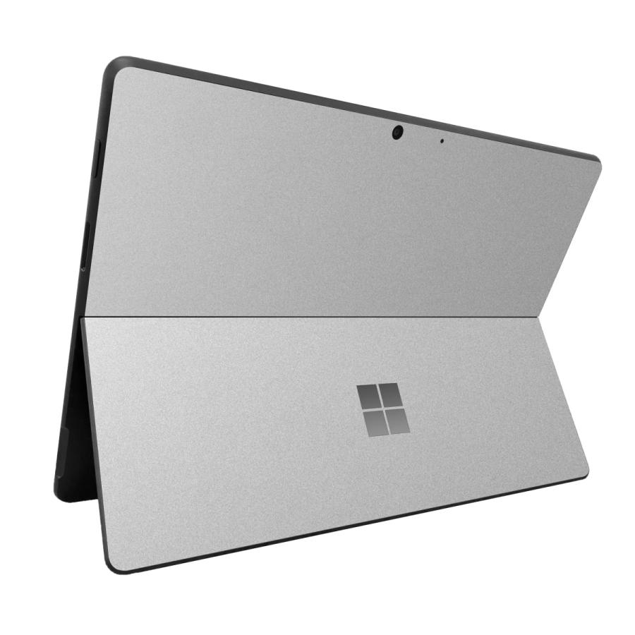 Surface Pro11 Pro10 Pro9 Pro8 ProX スキンシール ケース カバー 保護 フィルム 背面 wraplus シルバー | Surface