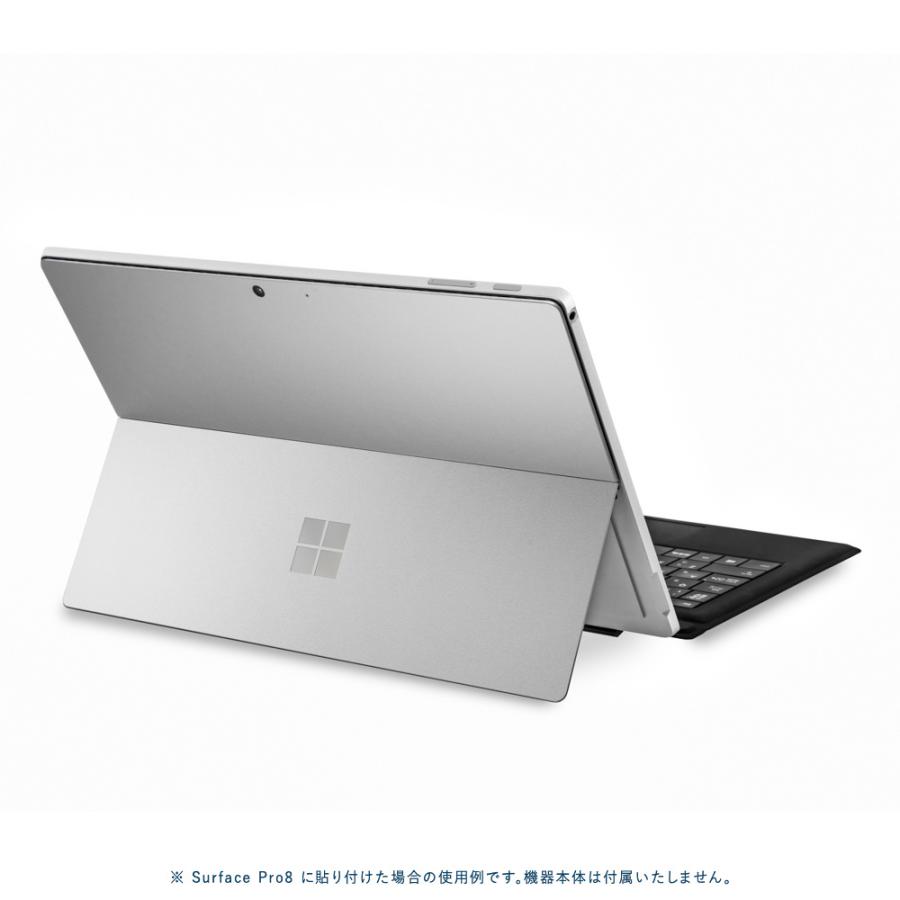 Surface Pro11 Pro10 Pro9 Pro8 ProX スキンシール ケース カバー 保護 フィルム 背面 wraplus シルバー | Surface | 01