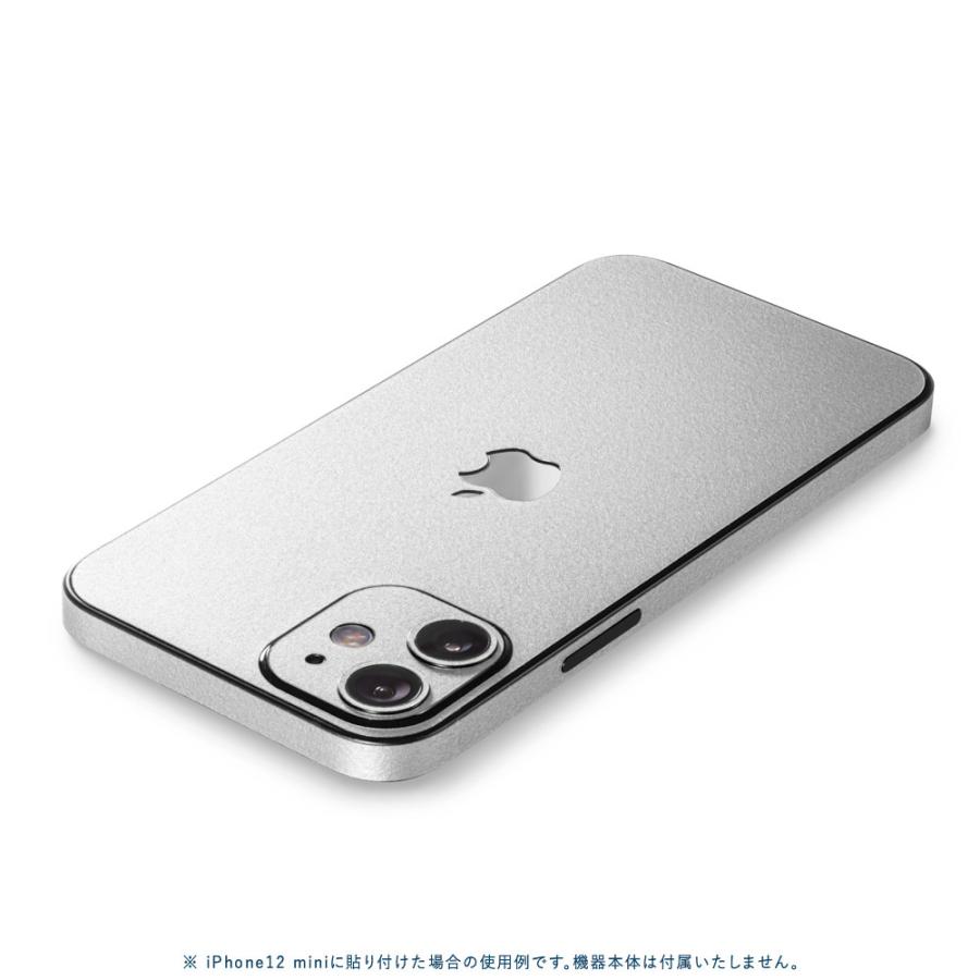 iPhone12 / 12 Pro / 12 mini / 12 Pro Max スキンシール 背面 側面 カバー ケース wraplus シルバー | Apple | 02