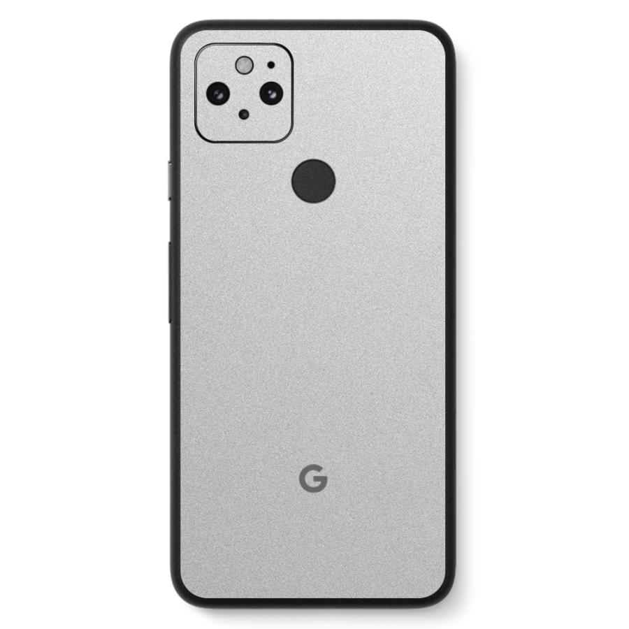 Pixel5 Pixel5a (5G) ピクセル5 スキンシール 背面 カバー フィルム ケース wraplus 選べる34色 シルバー | Google Pixel