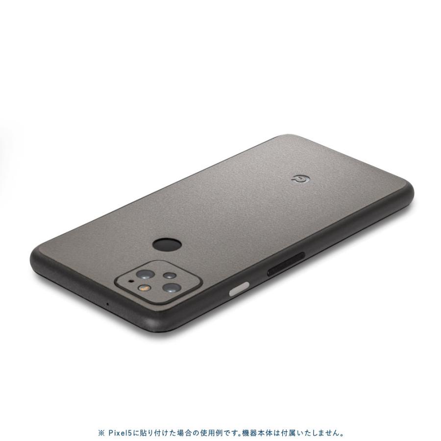 Pixel5 Pixel5a (5G) ピクセル5 スキンシール 背面 カバー フィルム ケース wraplus 選べる34色 スペースグレイ | Google Pixel | 01