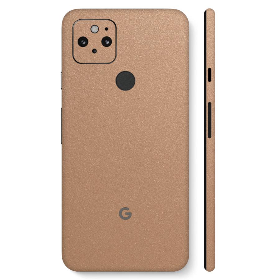 Pixel5 Pixel5a (5G) ピクセル5 スキンシール 全面 背面 側面 カバー フィルム ケース wraplus 選べる34色 ゴールド | Google Pixel