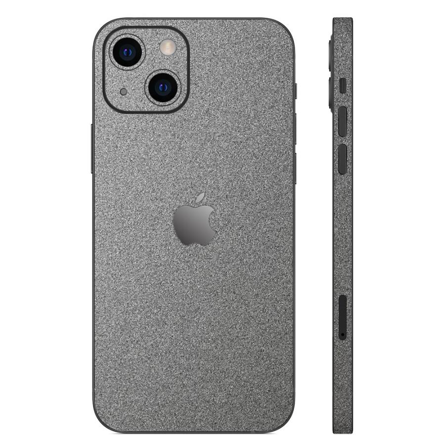 iPhone13 / 13 Pro / 13 mini / 13 Pro Max スキンシール 背面 側面 カバー ケース wraplus ガンメタリック | Apple