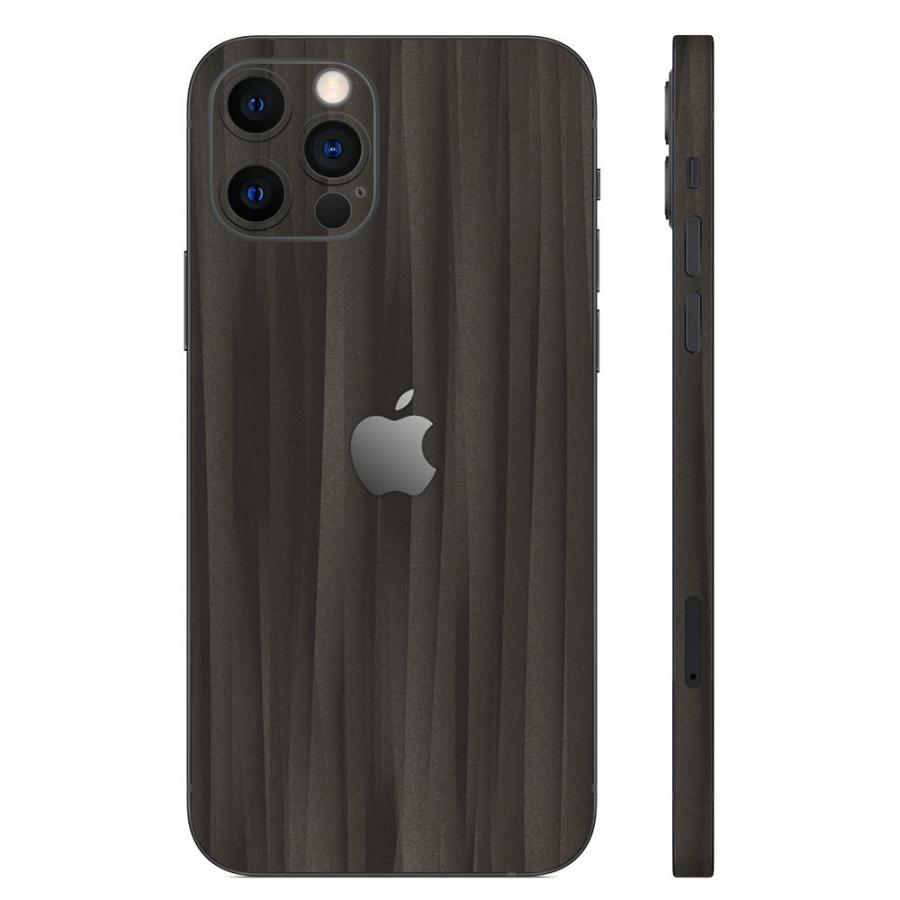 iPhone13 / 13 Pro / 13 mini / 13 Pro Max スキンシール 背面 側面 カバー ケース wraplus ブラックアブストラクト | Apple | 01