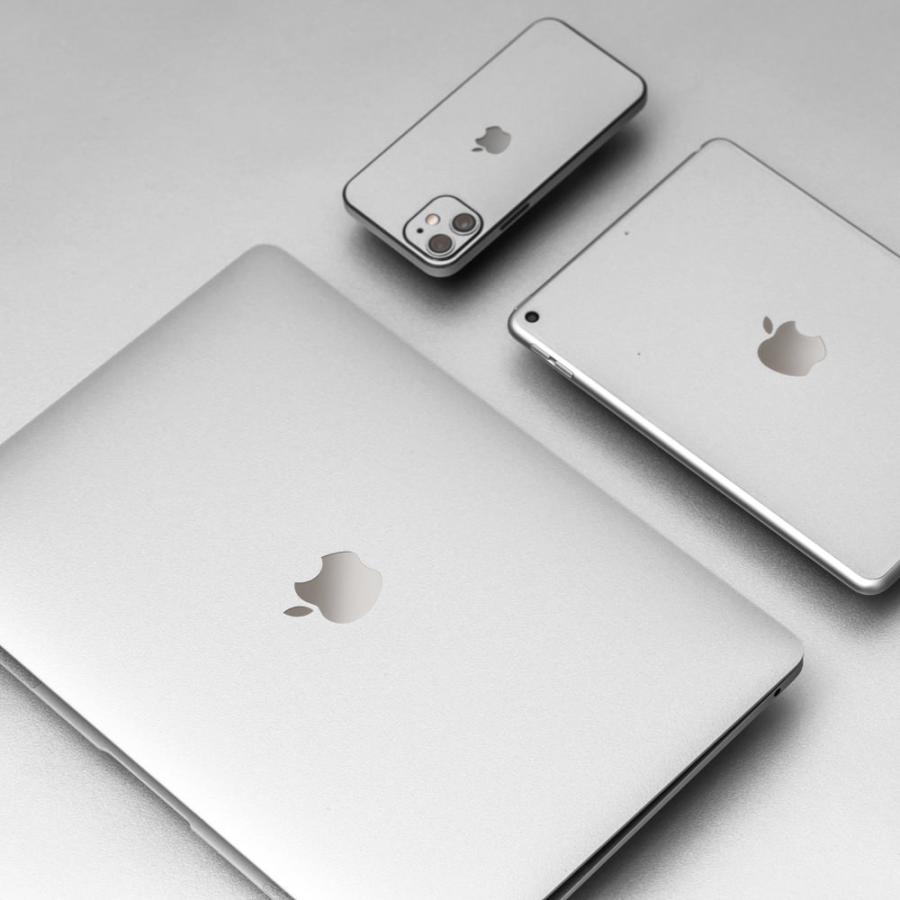 iPhone13 / 13 Pro / 13 mini / 13 Pro Max スキンシール 背面 側面 カバー ケース wraplus シルバー | Apple | 01